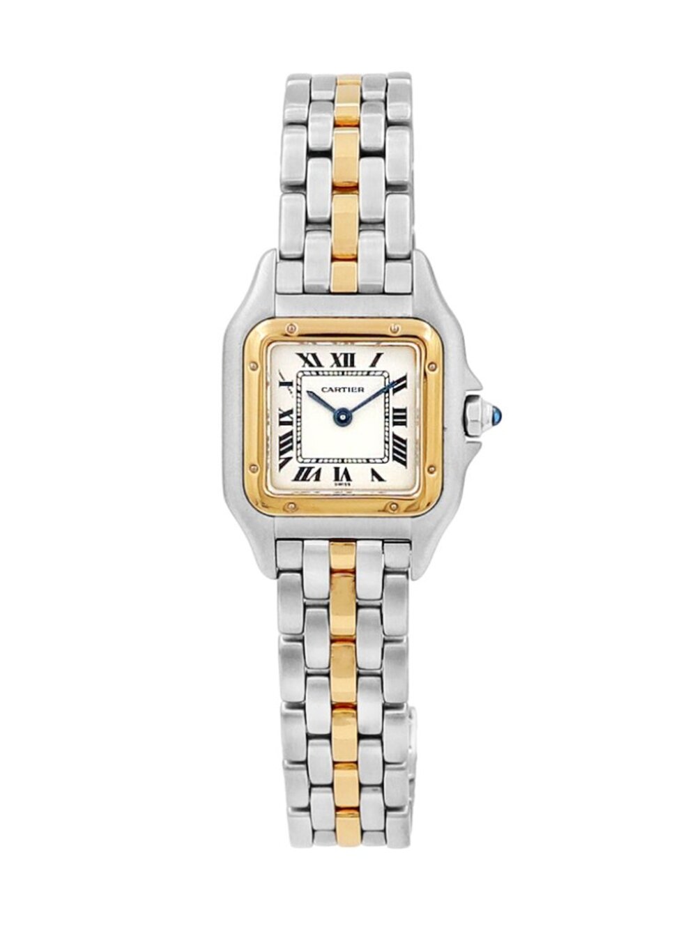Cartier Panthere de Cartier Sm Off White Roman Dial One-Row Two-tone
